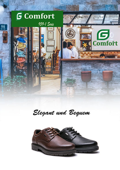 G Comfort 959-1 Dark Brown Lace Shoes - 2022