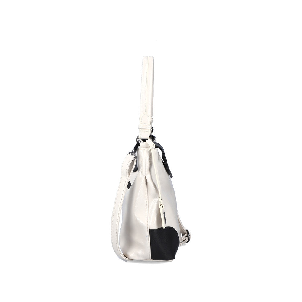 Rieker H1087-80 Off White & Black Handbag