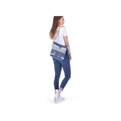 Rieker H1346-16 Blue Combi Shoulder Bag