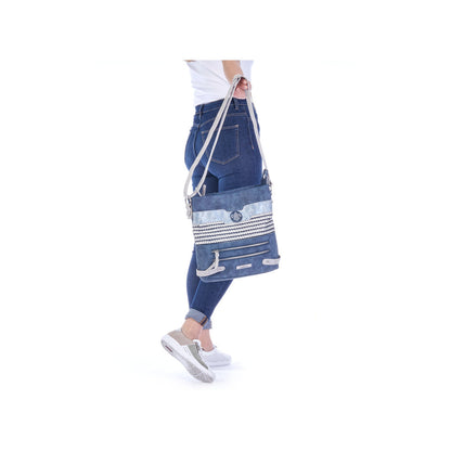 Rieker H1346-16 Blue Combi Shoulder Bag