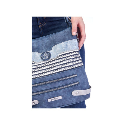 Rieker H1346-16 Blue Combi Shoulder Bag