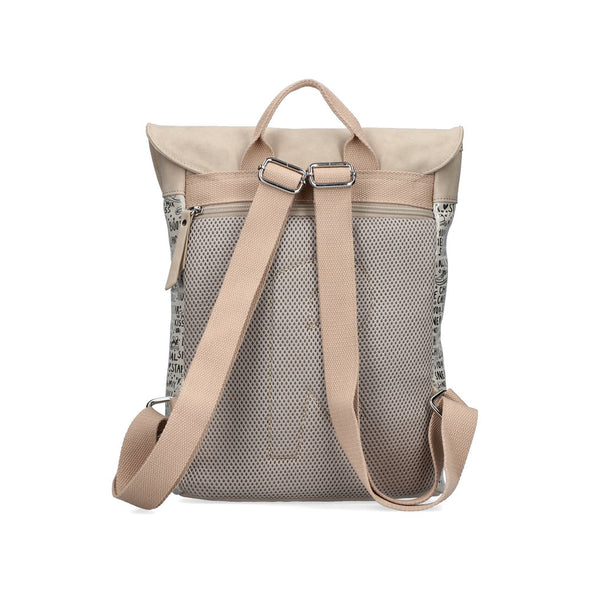 Rieker H1386-60 Beige and Silver Backpack