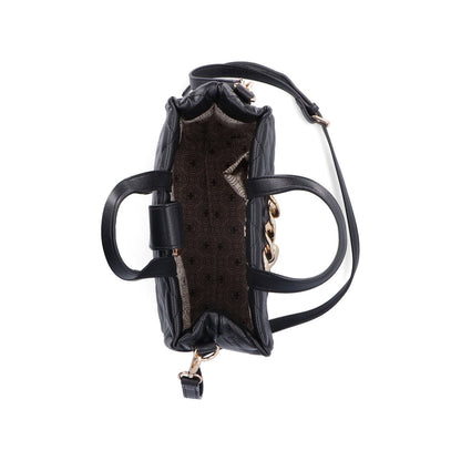 Rieker H1505-00 Black Handbag with Chain Detail'