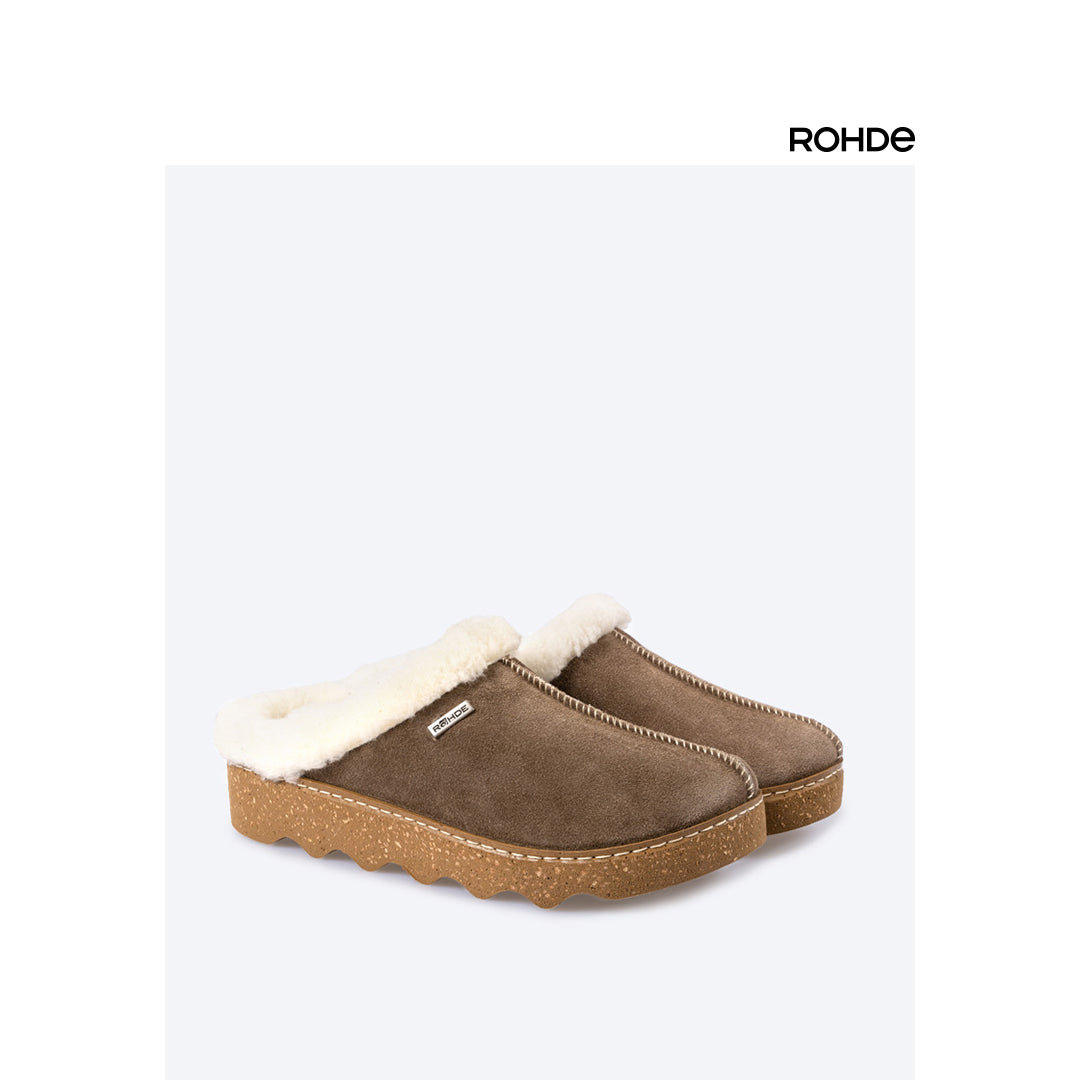 Rohde 6125-77 Earth Brown G Fit Slippers
