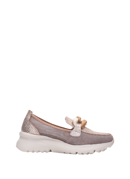 Hispanitas HV232613 Turron Starlight Gold Slip On Moccasins