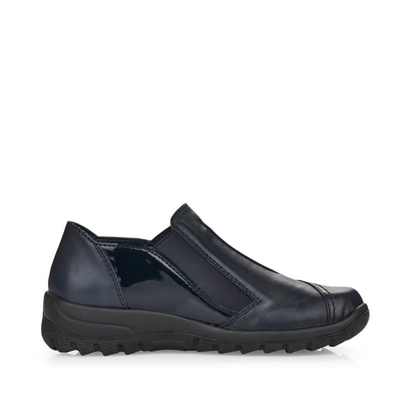 Rieker L7178-14 Tex Navy Blue Slip On Shoes with Elastic