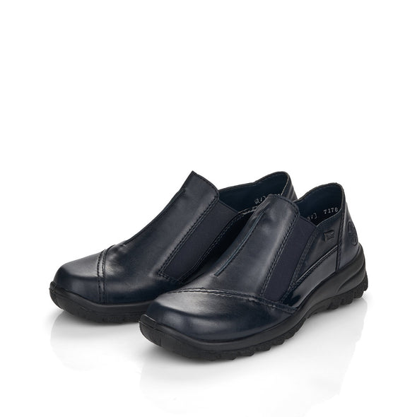 Rieker L7178-14 Tex Navy Blue Slip On Shoes with Elastic