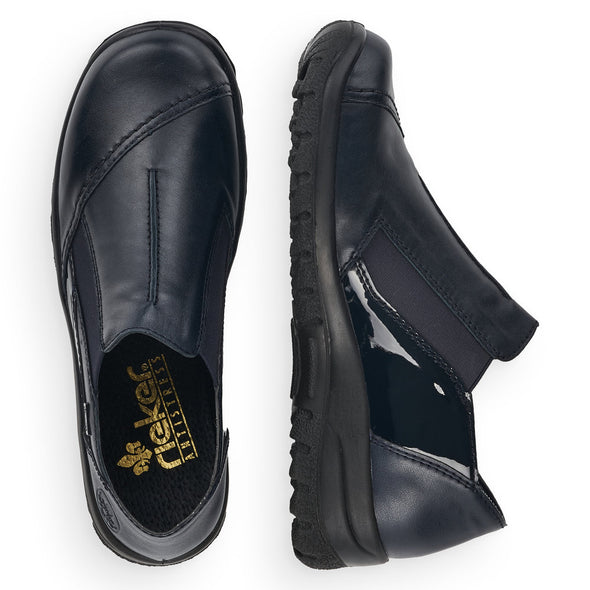 Rieker L7178-14 Tex Navy Blue Slip On Shoes with Elastic