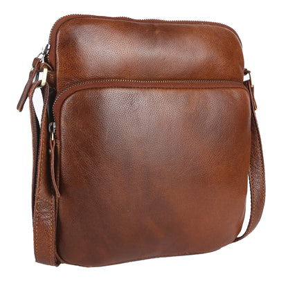 Ashwood Leather M-52 Cognac Tan Body Bag