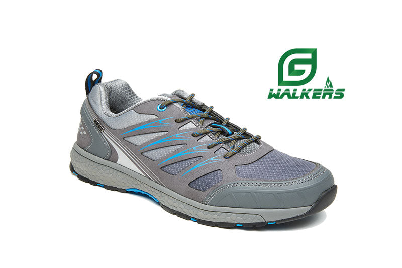 G Comfort M-9911G Walking Grey Lace Trekking Trainersp