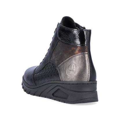 Rieker N3374-00 Black Combi Boots