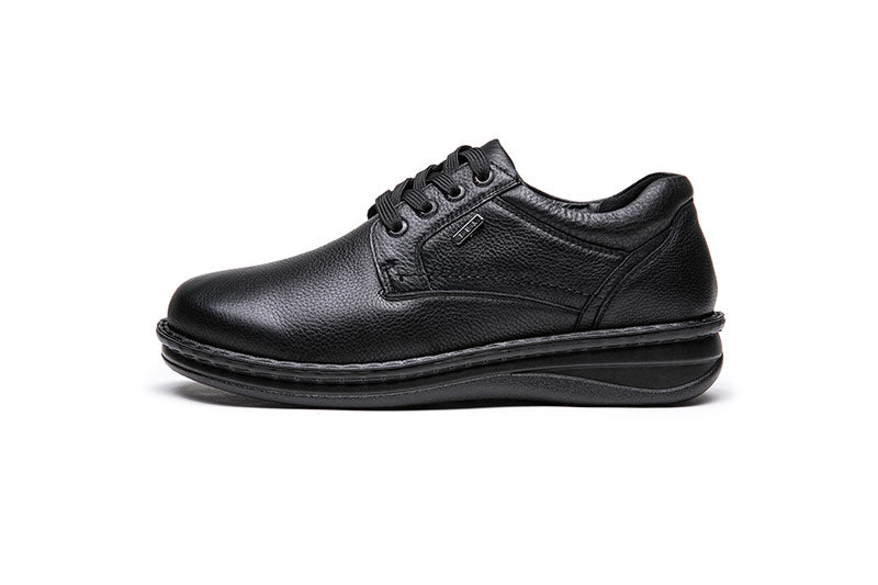 G Comfort P-3701 Sensitive Black Tex Lace Leather Shoes