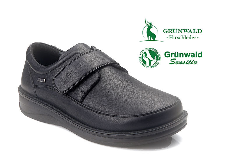 G Comfort P-3708 Black Wide Velcro Shoes