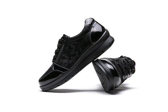 G Comfort P-8228 Black Fantasy Sneakers with zip