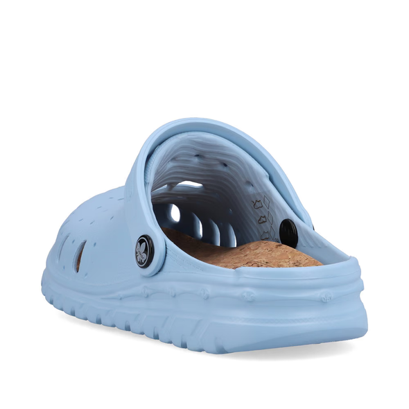 Rieker P6275-10 Blue Slip On Mules