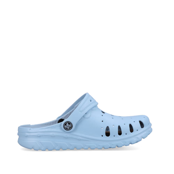 Rieker P6275-10 Blue Slip On Mules