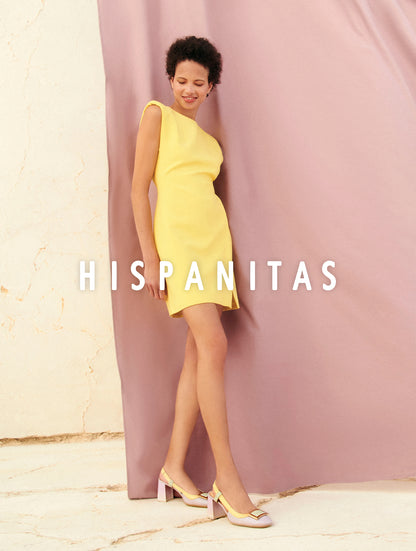 Hispanitas CHV232668 Australia Lavender, Mint & Lemon Slingback Block Heels