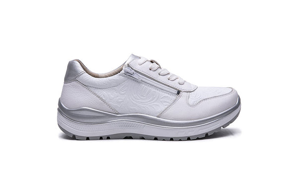 G Comfort R-5581 Tex White Fantasy Rolling Fitness Sneakers