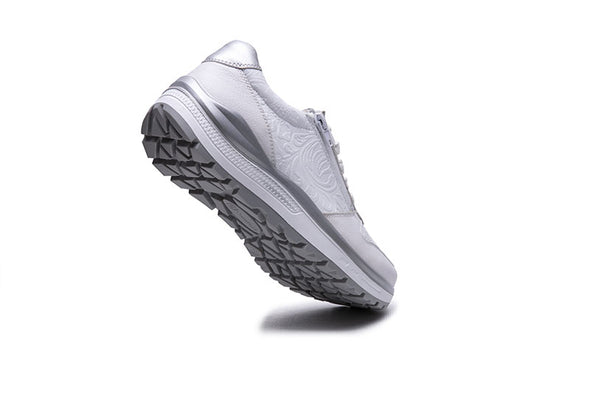 G Comfort R-5581 Tex White Fantasy Rolling Fitness Sneakers
