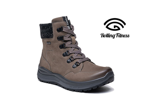 G Comfort R-5584 Grey Yak Ankle Boots