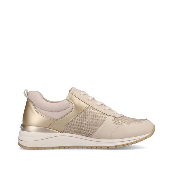 Remonte R3702-61 Beige Combi Sneakers with Zip