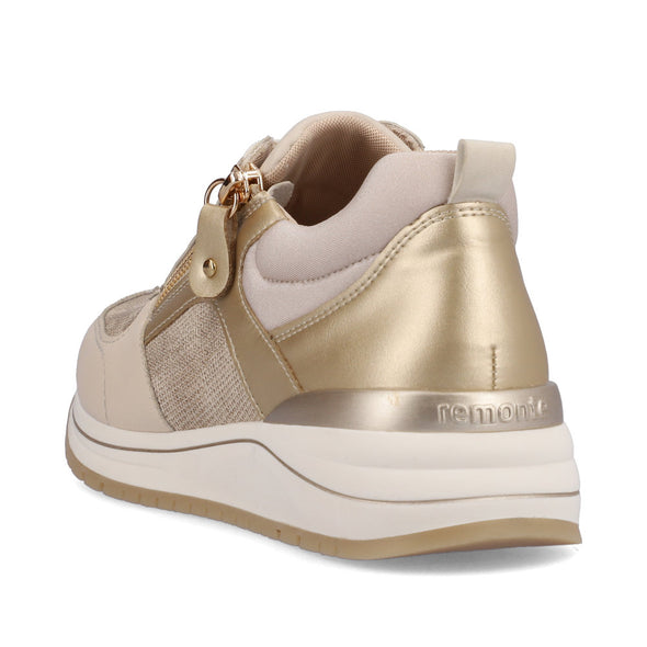 Remonte R3702-61 Beige Combi Sneakers with Zip