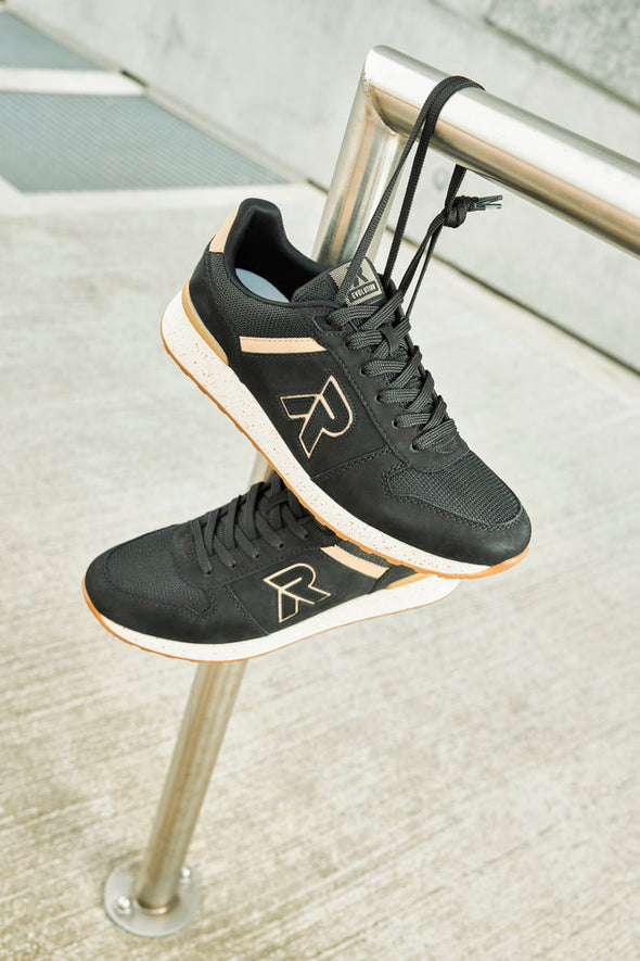 Rieker 07601-01 Evolution Black & Sand Sneakers