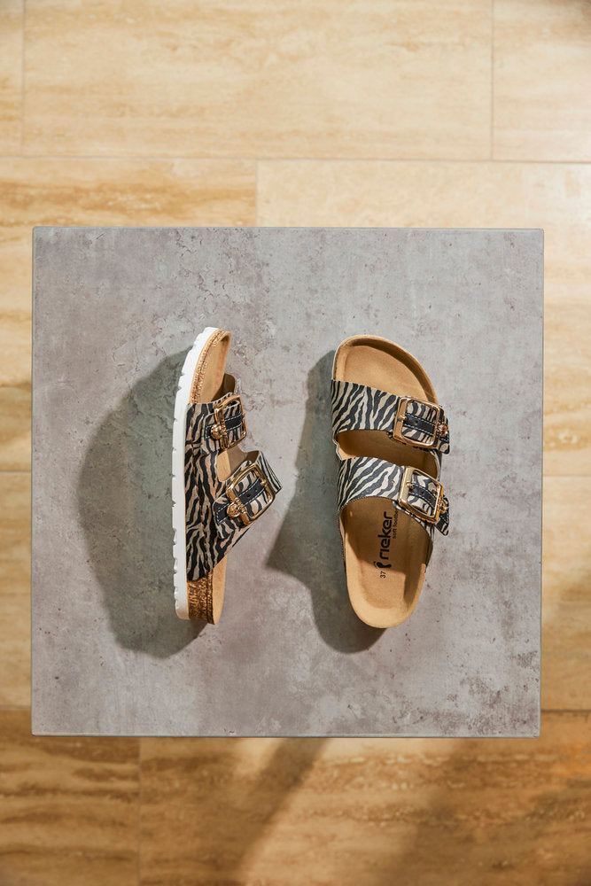 Rieker hot sale sandal leopard