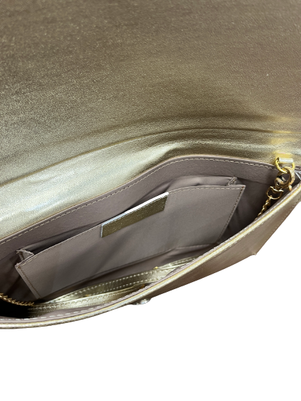 Sempre T36 L S Gold Formal Clutch Bag The Shoe Parlour