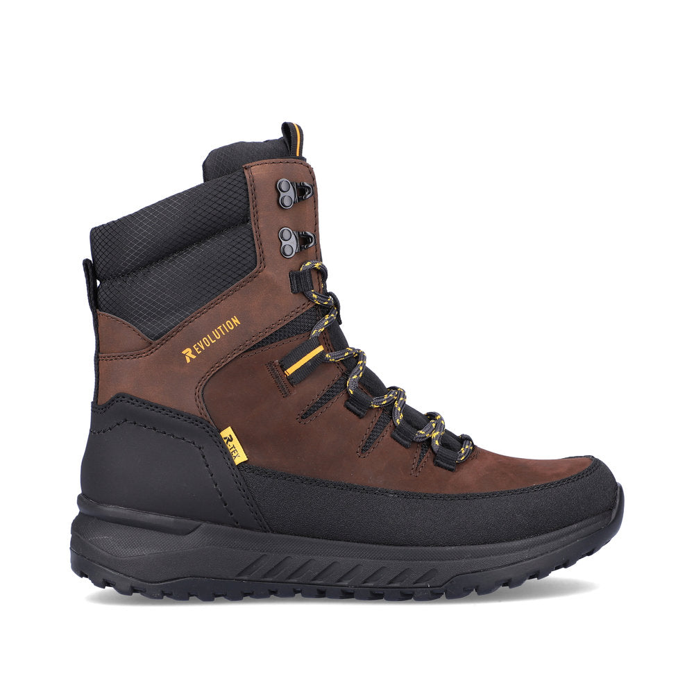 Rieker U0171-25 Evolution Tex Brown & Black Boots
