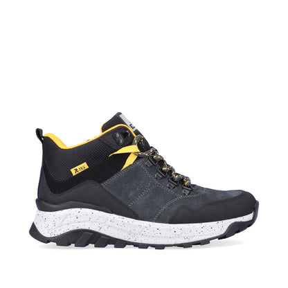 Rieker W0062-45 Evolution Tex Black/Grey Multi Lace Boots