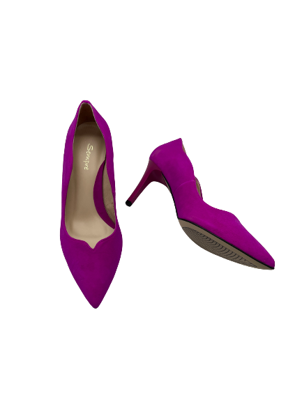 Sempre Z7053/802 Fushia Pink Suede Heels
