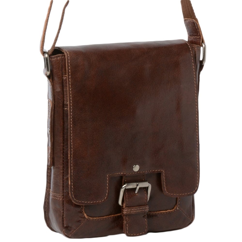 Ashwood Leather 8341 Tan Body Bag