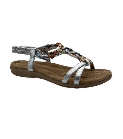 Sponge Dawn Silver Sandals