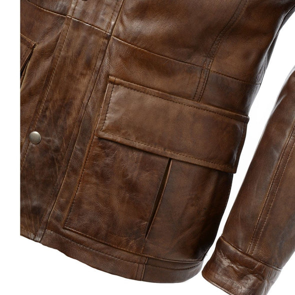 Ashwood Leather 2238 Timber Brown Leather Jacket