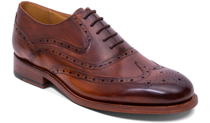 Barker 478136 Liffey Hand Brushed Brown F Brogue Shoes