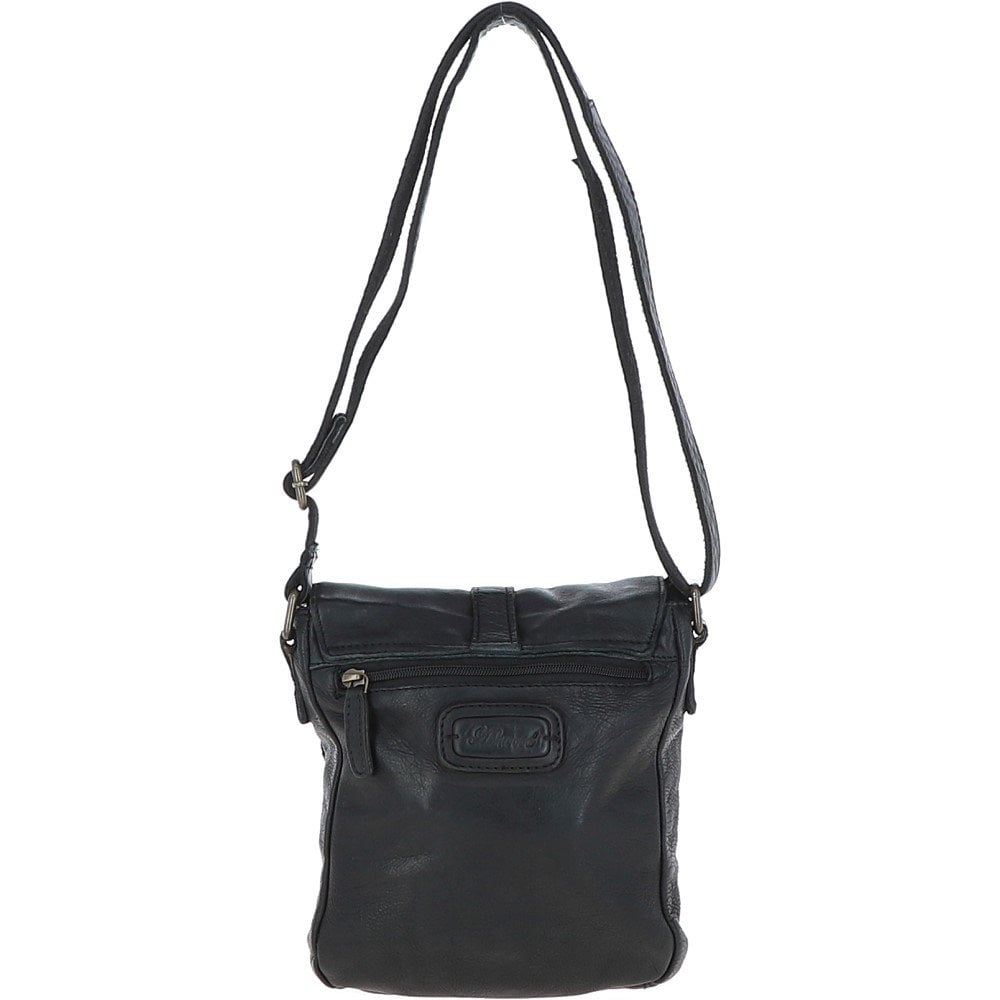 Ashwood Leather Agnes Black Small Messenger Bag
