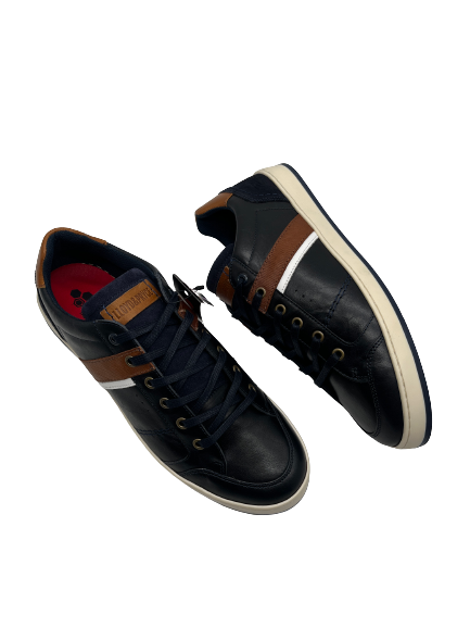Lloyd and Pryce Piper Deep Ocean Navy Tan Tommy Bowe Collection Sneakers