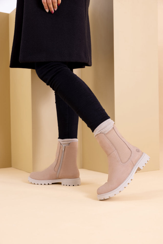 Remonte D8480-21 Camel/Beige Chelsea Boots