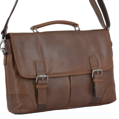 Ashwood Leather Elliot Tan Briefcase