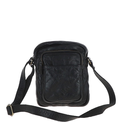 Ashwood Leather Gin Black Leather Medium Body Bag